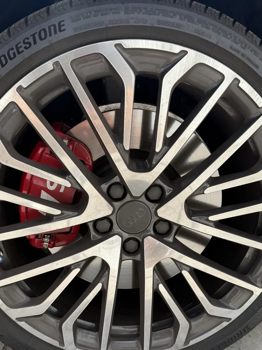 Audi S5 — wheel and tire detail before detailing